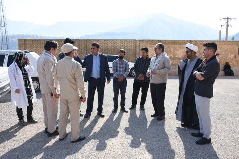 مراسم نمادین ذبح10 راس گوسفند قربانی در کمیته امداد لوداب برگزار شد