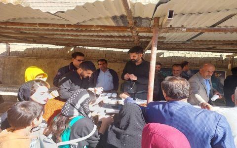 برپایی موکب کمیته امداد در مسیر تشییع شهدای گمنام در کهگیلویه و بویراحمد