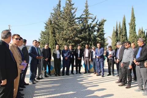 تجدید پیمان مدیرکل کمیته امدادکهگیلویه و بویراحمد با شهدا در اولین روز کاری